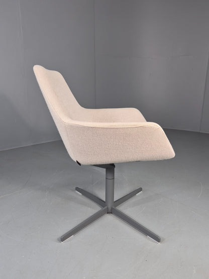 Vintage Swivel Tub Chair Hitch Mylius Modern Design Retro Cream EB12849