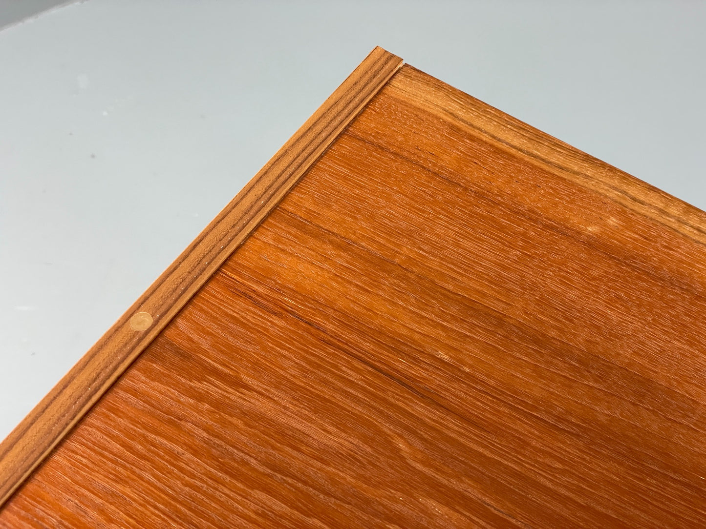 Vintage 1970s Teak Cabinet Sliding Doors Retro Handles Shelving EB11503