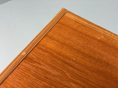Vintage 1970s Teak Cabinet Sliding Doors Retro Handles Shelving EB11503