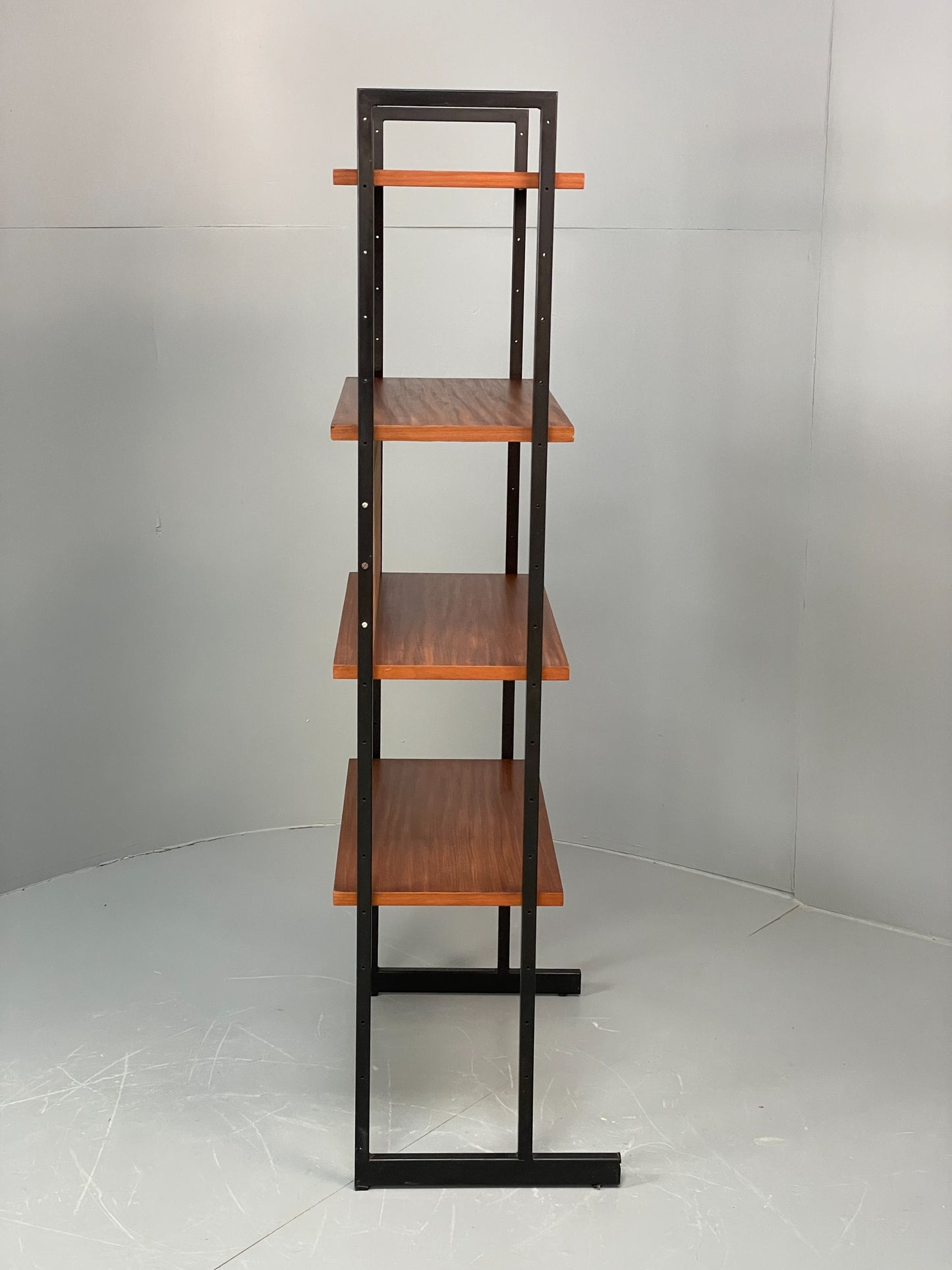Vintage Teak Shelving Unit Open Faced 1960s Mid Century Adjustable EB12080
