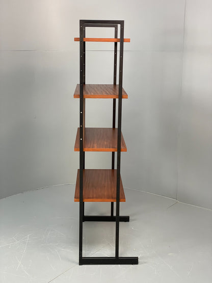 Vintage Teak Shelving Unit Open Faced 1960s Mid Century Adjustable EB12080