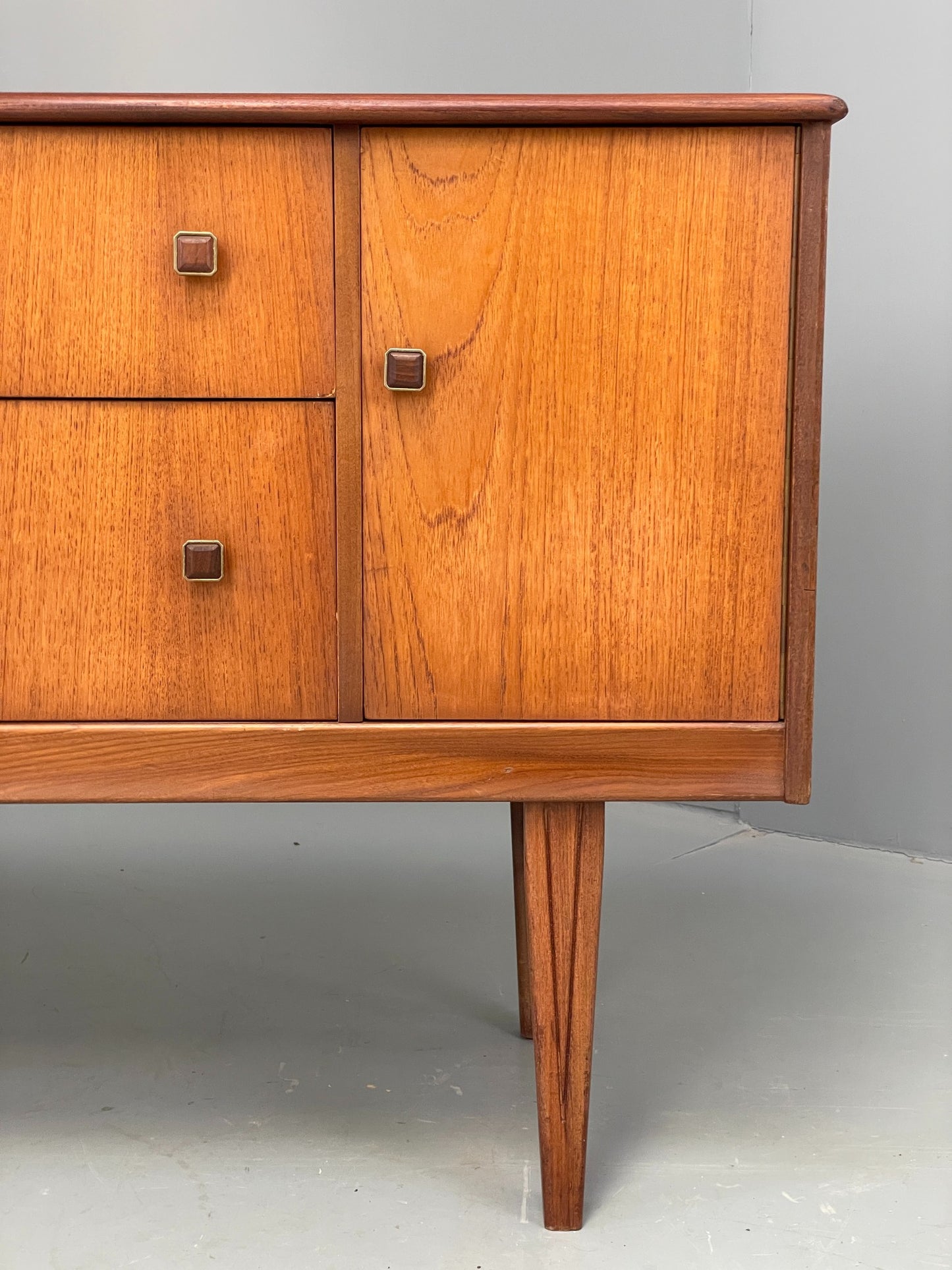 Vintage 1960s Teak Sideboard By Homeworthy Retro Drawers Mid Century EB12508