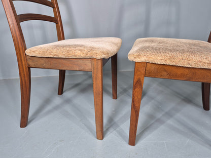 4 Vintage G Plan Dining Chairs Teak Frames Retro 1970s Original EB12175