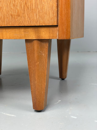 Vintage 1950s Bedside Cabinet By Lebus Oak Mid Century Retro Drawer EB12947