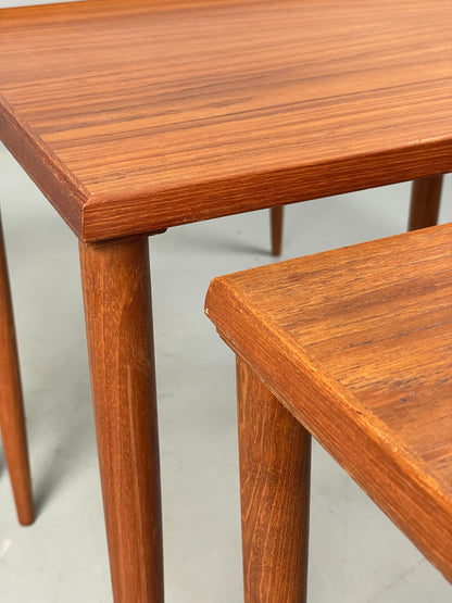 Vintage Teak Nesting Tables 1960s Mid Century By Stewart Griffiths Retro EB12501