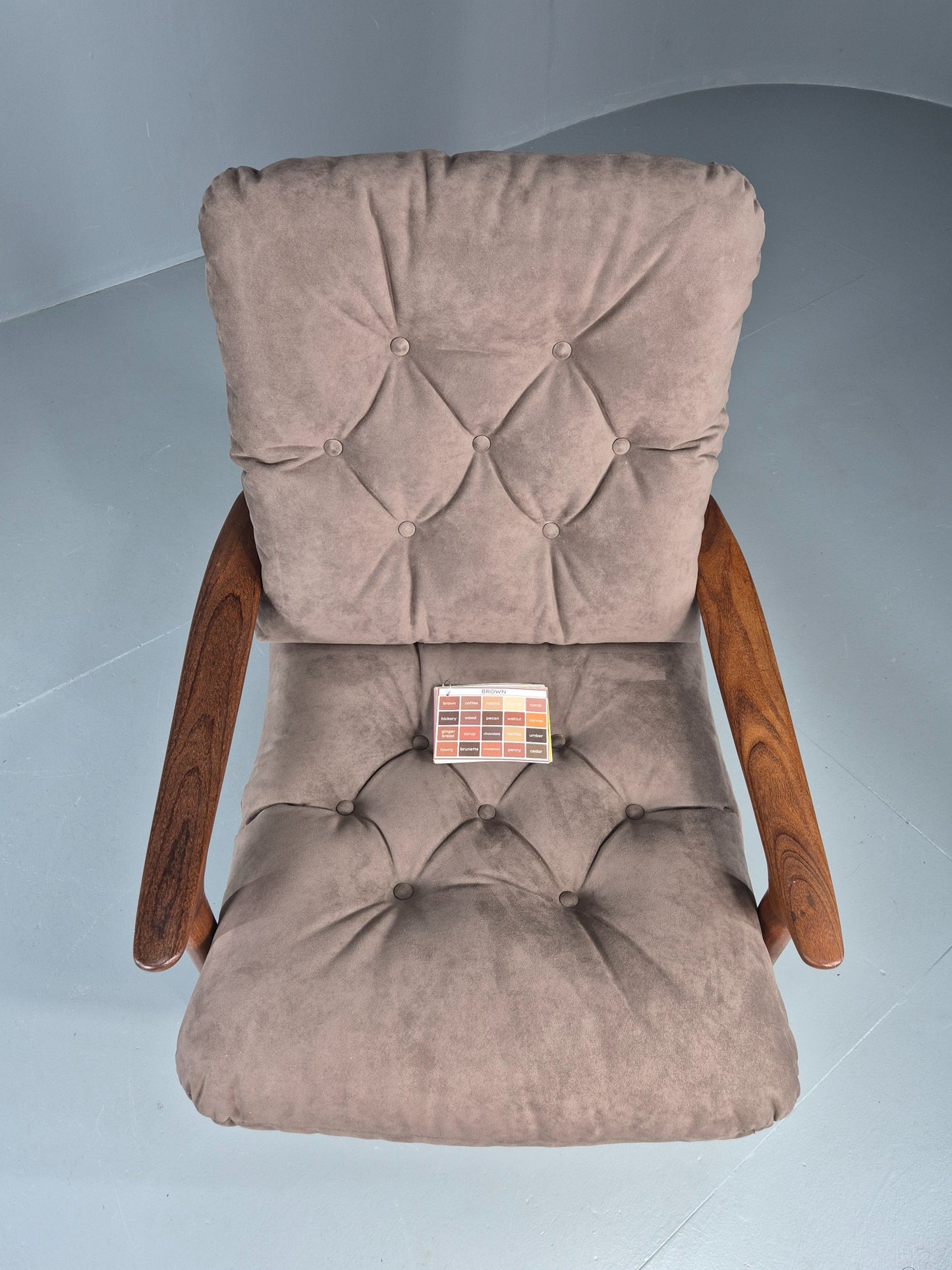 Vintage Guy Rogers New Yorker Longe Chair New Upholstery 1970s Retro EB11958