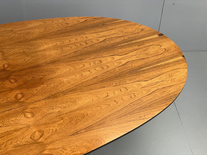 Vintage Arkana Tulip Table Oval Aluminium Base 1960s Maurice Burke EB11877