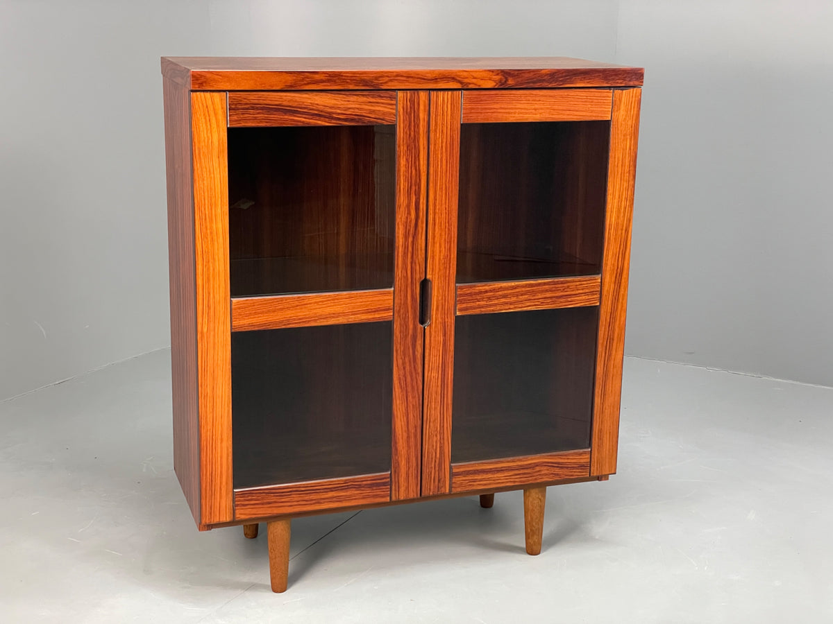 Vintage Swedish Glazed Bookcase Retro Chunky Shelving 1980s EB13112