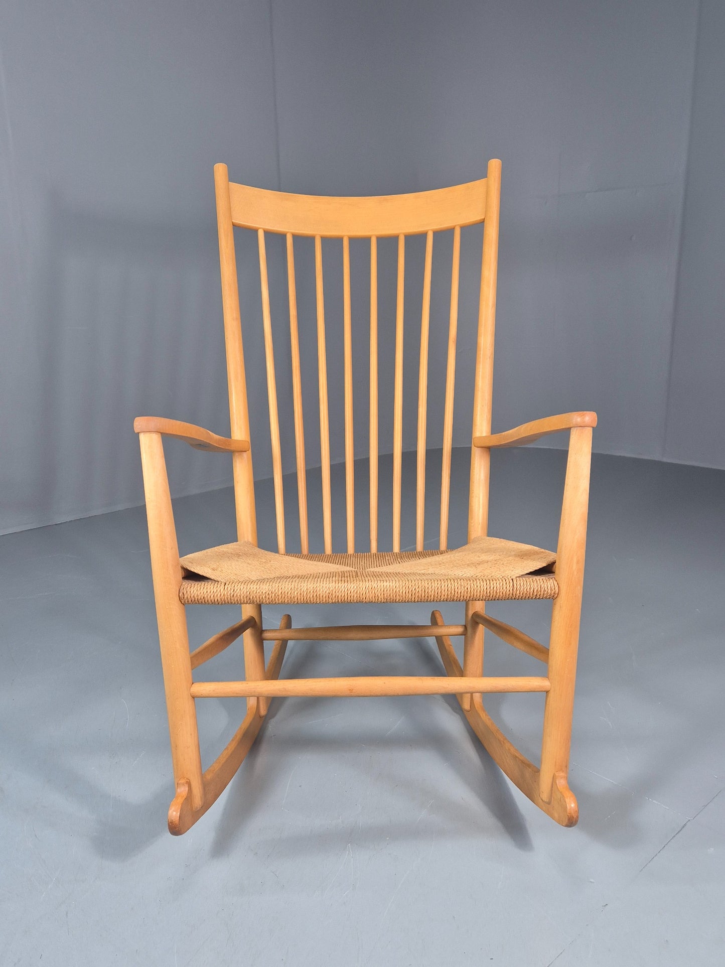 Vintage Wegner Rocking Chair J16 Model for Fredericia c1944 MCM Retro 10991