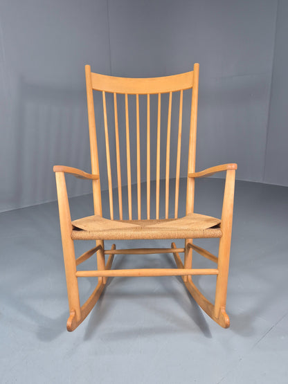 Vintage Wegner Rocking Chair J16 Model for Fredericia c1944 MCM Retro 10991