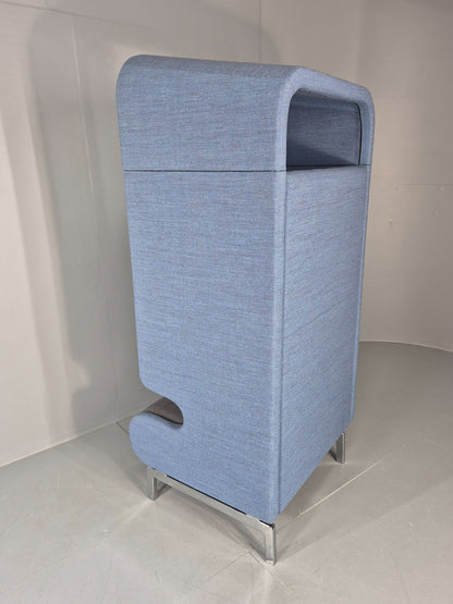 Vintage Materia Point Chair Swedish Blue and Grey Modern Design EB12870