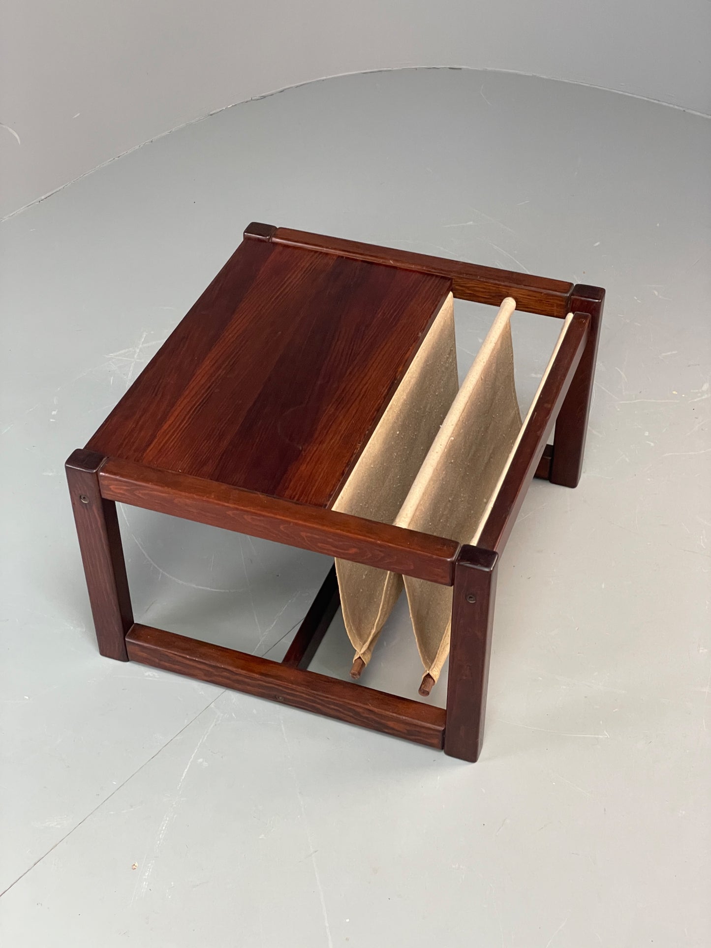 Vintage Ikea Safari Coffee Table By Karin Mobring 1970s Pine Linen EB12218