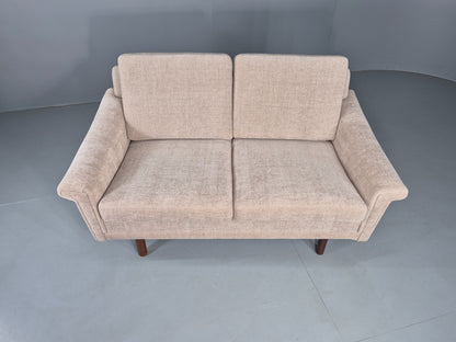 Vintage Danish 2 Seater Sofa Mid Century Original New Upholstery 1960s EB12533