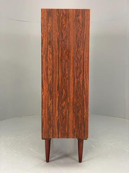 Vintage Danish 1970s Bookcase Mid Century Shelving Retro Darkwood EB12068