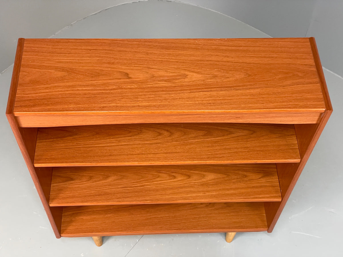 Vintage 1970s Teak Bookcase Retro Mid Century Adjustable Shelving EB12974