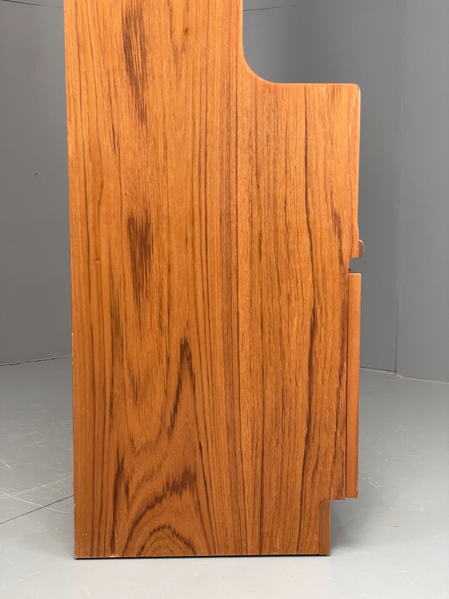 Vintage Nathan Wall Unit Teak Squares 1970s Retro Shelving Glazed EB11968