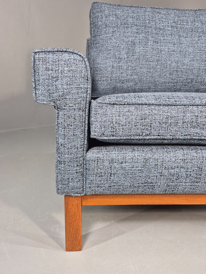 Vintage Mid Century Armchair 1960s Swedish Teak New Upholstery Retro EB11136