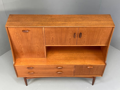 G Plan Teak Highboard Vintage 1960s Brasilia Range Shelving Storage EB12933