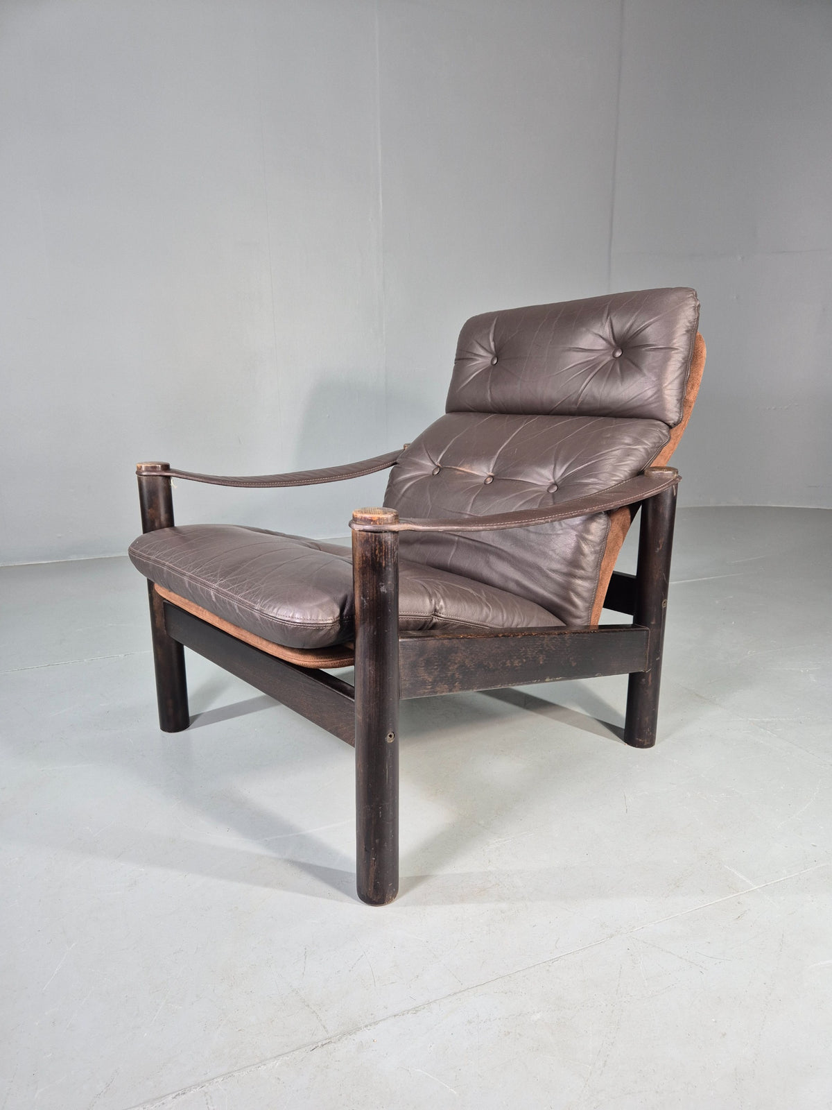 Vintage Danish Design Lounge Chair Gehl and Nissen for Jeki 1970s Retro EB13136