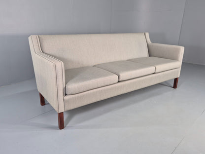 Vintage Danish 3 Seat Sofa 60s Mid Century Mogensen Style Original Retro EB12375