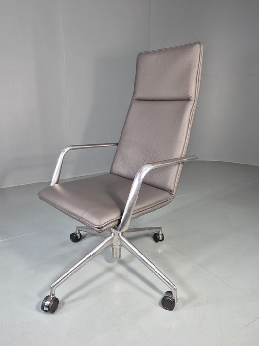 Modern Design Brunner Finasoft Conference Chair Grey Leather EB12995