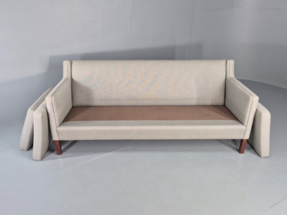 Vintage Danish 3 Seat Sofa 60s Mid Century Mogensen Style Original Retro EB12375