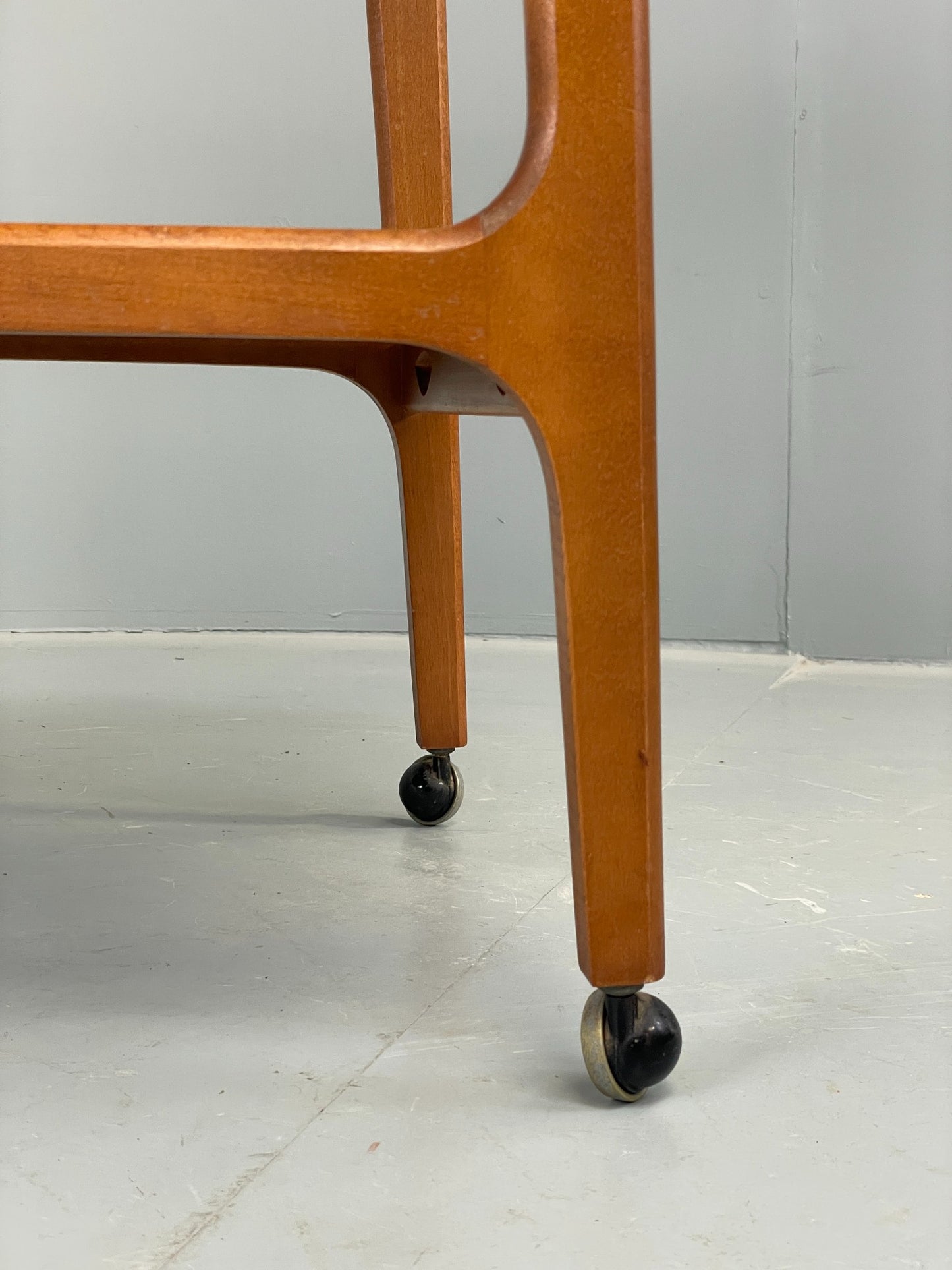 Vintage Teak Drinks Trolley 1960s Mid Century Beech On Castors Retro EB12505