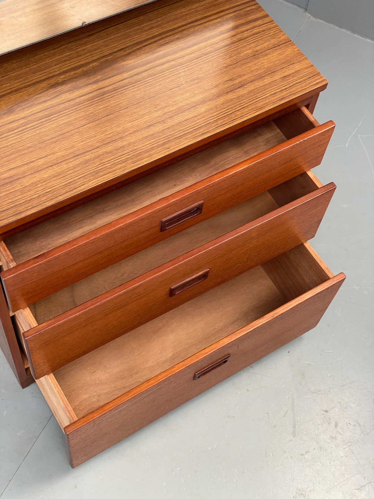 Vintage Chest Of Drawers By Meredew Mirror Teak 1960s Retro Mid Century EB12513