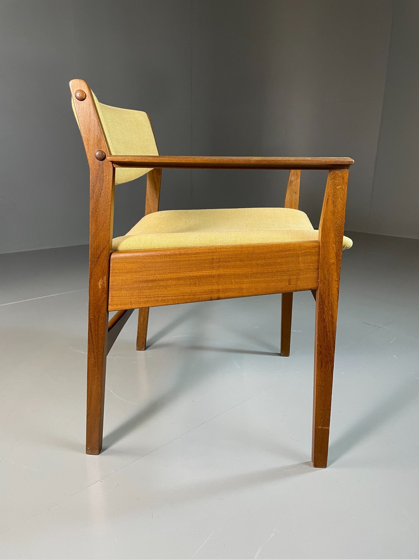 Vintage Mid Century Desk Elbow Chair Danish Teak Retro 1960s EB06348