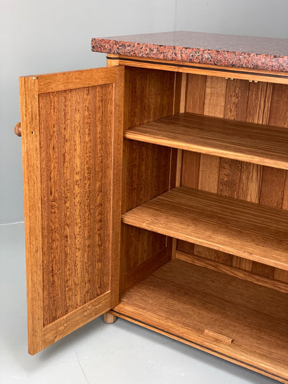Modern Oak Granite Sideboard Solid Bespoke With Shelving Inlay EB13118
