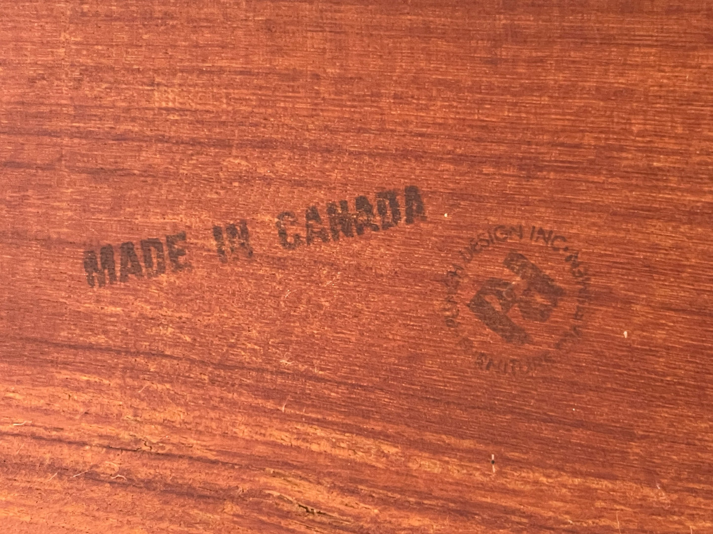 Vintage Coffee Table Teak 1960s By Punch Design Inc Canada Mid Century EB12630