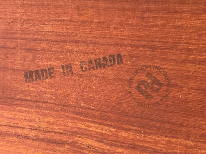 Vintage Coffee Table Teak 1960s By Punch Design Inc Canada Mid Century EB12630
