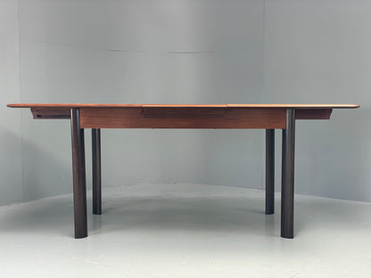 Vintage Walnut Dining Table Extending Mid Century 1960s Sprung Retro EB12291