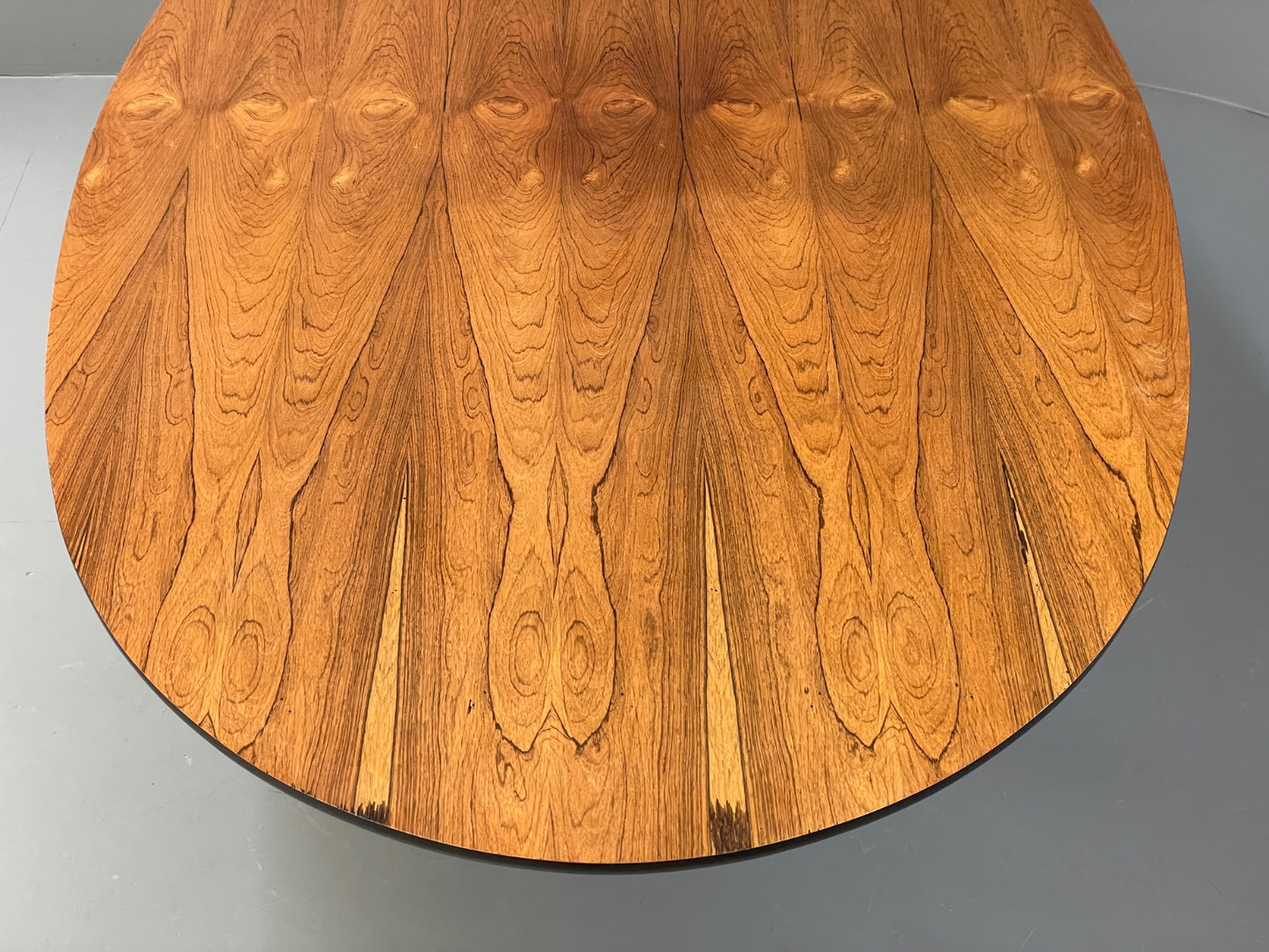 Vintage Arkana Tulip Table Oval Aluminium Base 1960s Maurice Burke EB11877
