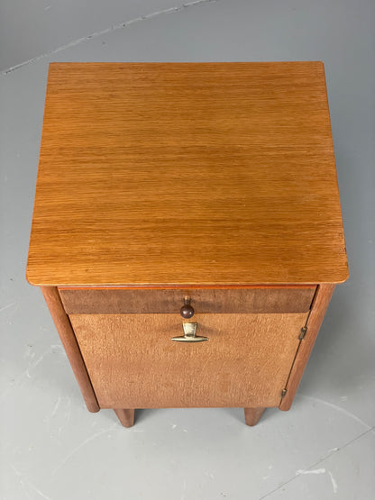Vintage 1950s Bedside Cabinet By Lebus Oak Mid Century Retro Drawer EB12947