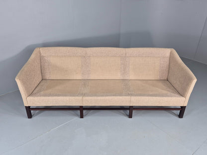 Vintage 3 Seater Sofa Danish Cream Wool Gunnar Grandt Retro MCM EB07792