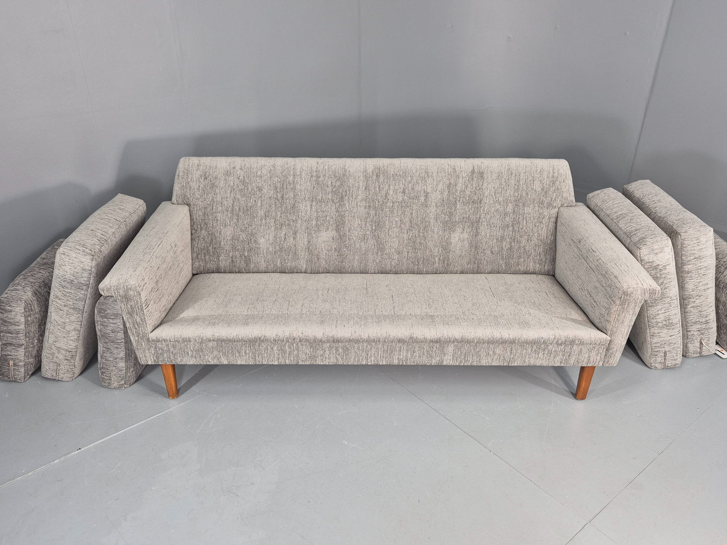 Vintage 3 Seater Mid Century Sofa Danish Design New Upholstery 1960s EB11127