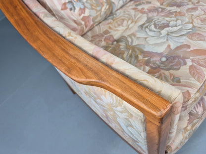 Vintage Mid Century Lounge Chair 1960 Swedish Brdr Andersen Retro Floral EB11131