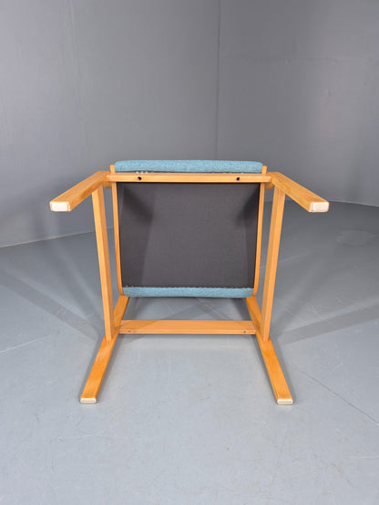 Vintage Farstrup Mid Century Chair New blue Upholstery Bentwood Frame EB11211