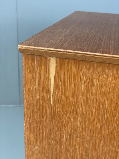 Vintage 1950s Bedside Cabinet By Lebus Oak Mid Century Retro Drawer EB12947