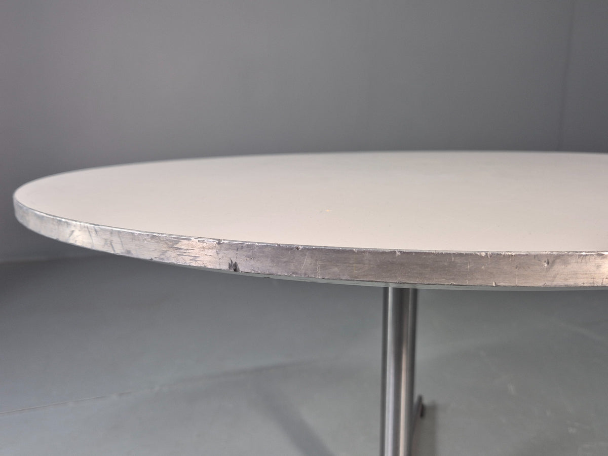 Vintage Fritz Hansen Circular Occasional Table Arne Jacobsen Design EB13001