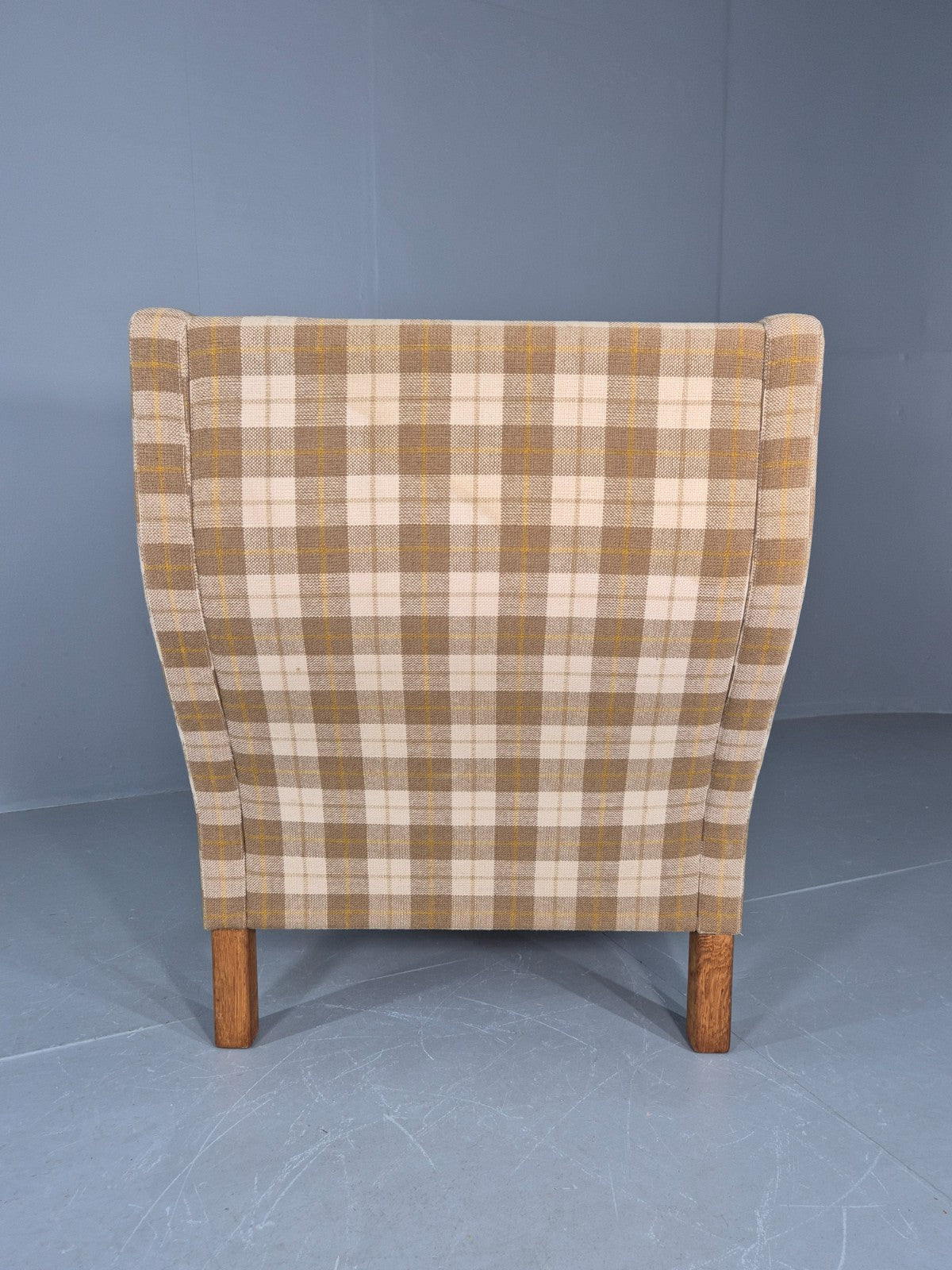 Vintage Mid Century Wing Back Lounge Chair Danish Design Retro EB12398