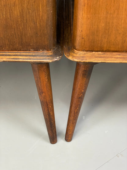 Vintage Bedside Cabinets Pair By Remploy 1950s Mid Century Retro EB12618