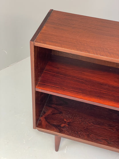 Vintage 1970s Danish Bookcase Darkwood Retro Adjustable Shelving EB12338