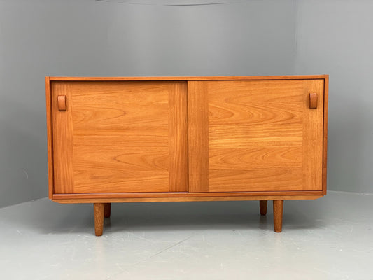 Vintage Teak Sideboard Domino Møbler Danish 1970s Retro Shelving EB12086