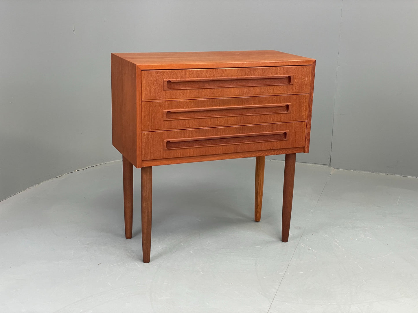 Vintage Chest Of Drawers Teak 1960s Danish Mid Century Small Bedside EB12606
