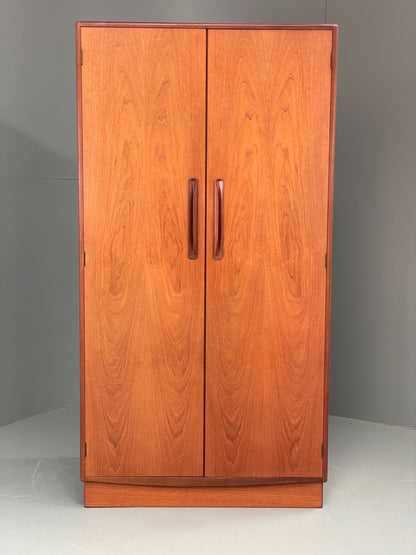 Vintage G-Plan Teak Wardrobe Clothes Rail Shelves Mid Century EB12206