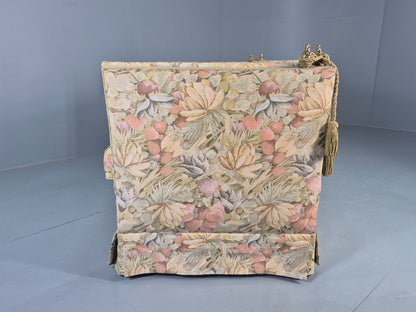 Vintage Danish 2 Seater Sofa Knole Style Drop End Floral Cotton EB12721