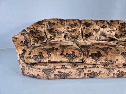 Vintage 1970s 3 Seater Englender Sofa Floral Browns Original Condition EB12272
