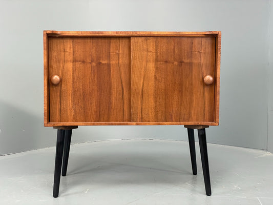 Vintage Walnut Record Cabinet HiFi Unit 1960s Mid Century Retro EB12499
